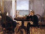 Edouard Manet Famous Paintings - Interior at Arcachon